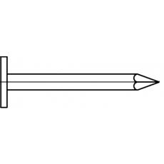 Dachpappstifte/Breitkopfstifte 2,5x25 mm 2,5 Kg feuerverzinkt