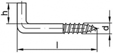 Hakenschraube 8x20mm 1 Stck