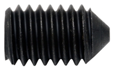 Madenschrauben mit Spitze IS M5x10mm 6 St�ck, blank, DIN 914