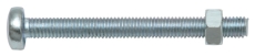Gewindeschrauben PH Linsenkopf M4x20mm 10 St�ck, verzinkt, DIN 7985, mit Mutter