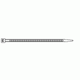 100 Stck Kabelbinder 280x4,8 mm wei