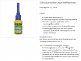 Petec Schraubensicherung Blau 10g Mittelfest