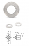 Edelstahl Afnor 6x18x1,4mm Form L Kontaktscheiben 100 Stck