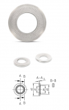 Edelstahl Afnor 6x12x1,2 mm Form S Kontaktscheiben 100 Stck