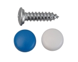 Nummernschildschrauben PH, verzinkt, mit Abdeckkappe 5,5x19mm 4 St�ck