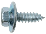 Blechschrauben mit Scheibe 6,3x16mm 5 St�ck Sechskantkopf, verzinkt, DIN 6901