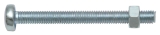 Gewindeschrauben PH Linsenkopf M5x20 8 St�ck, verzinkt, DIN 7985, mit Mutter
